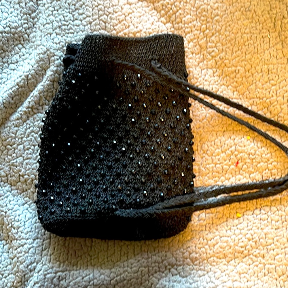 Beaded small backpack purse
